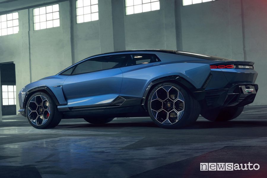 Lamborghini Lanzador concept posteriore 3/4