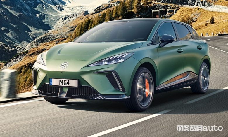 MG4 Xpower su strada