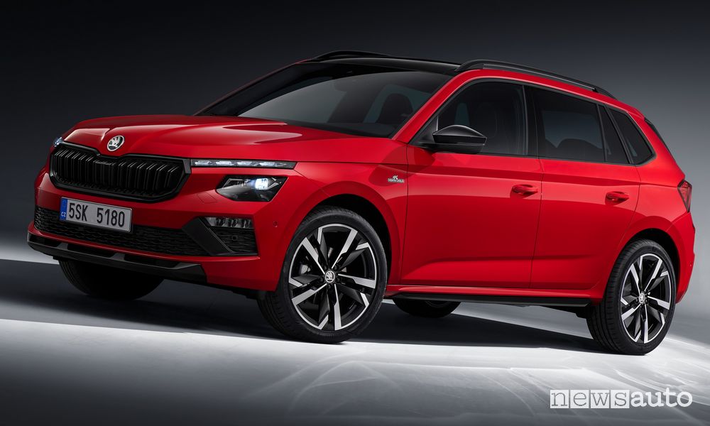 Nuova Skoda Kamiq Monte Carlo anteriore 3/4