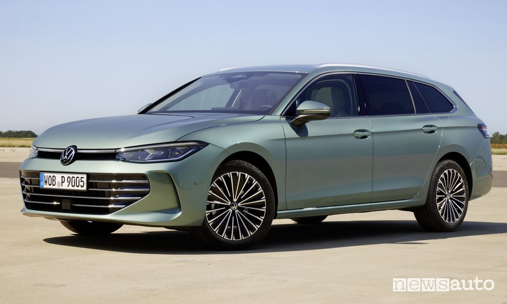 Nuova Volkswagen Passat Variant anteriore 3/4