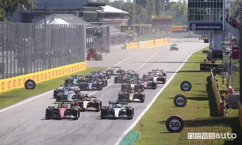 F1 orari tv Monza 2023, TV Sky, Now e TV8