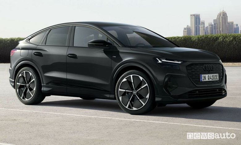 Audi Q4 e-tron edition S line anteriore 3/4