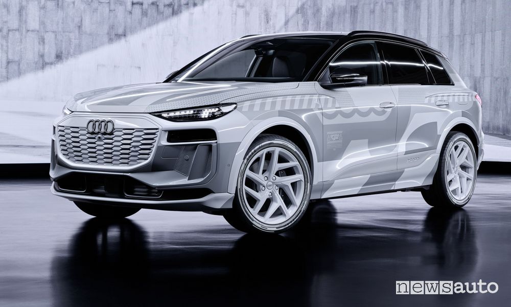 Audi Q6 e-tron anteriore 3/4