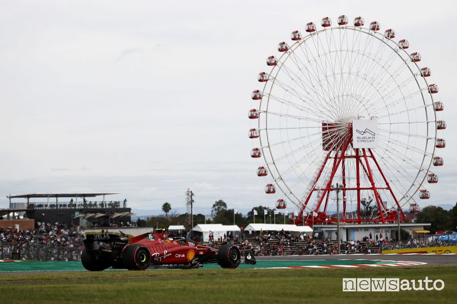 Ruota panoramica della pista di Suzuka in Giappone
