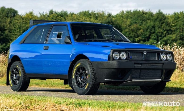 Lancia Delta Safarista anteriore 3/4