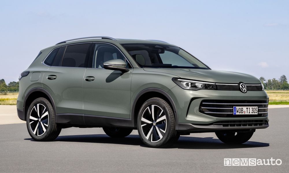 Nuova Volkswagen Tiguan anteriore 3/4