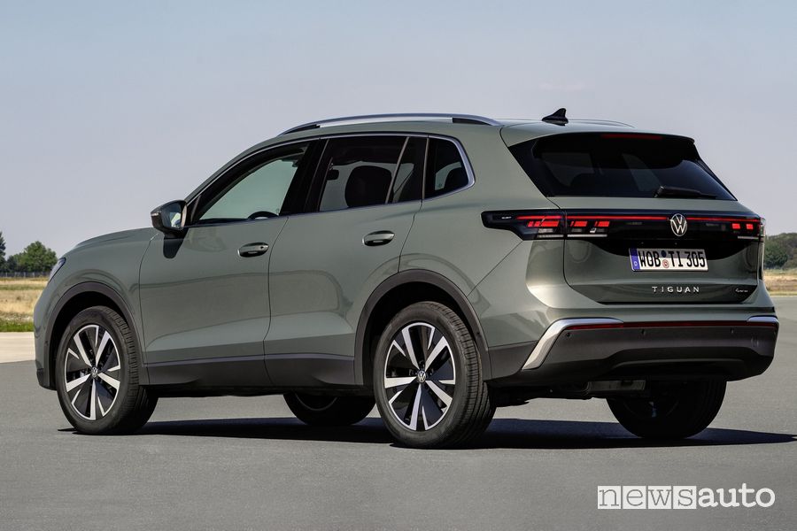 Nuova Volkswagen Tiguan posteriore 3/4