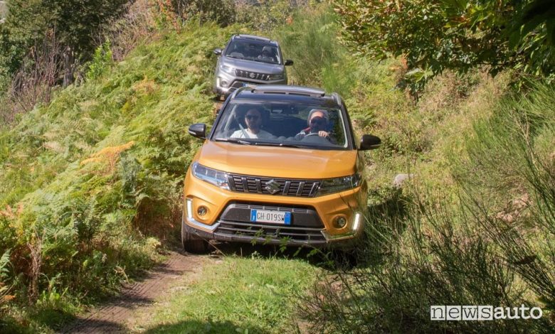 Raduno Suzuki 4x4 2023 in Garfagnana Vitara in azione