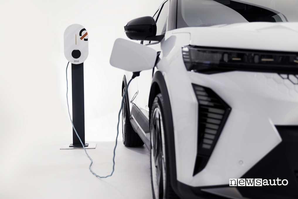 Ricarica di auto elettrica con la corrente alternata