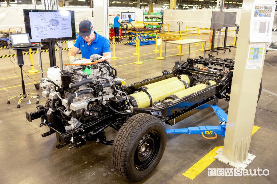 Toyota Hilux Hydrogen elettrico a celle a combustibile di idrogeno