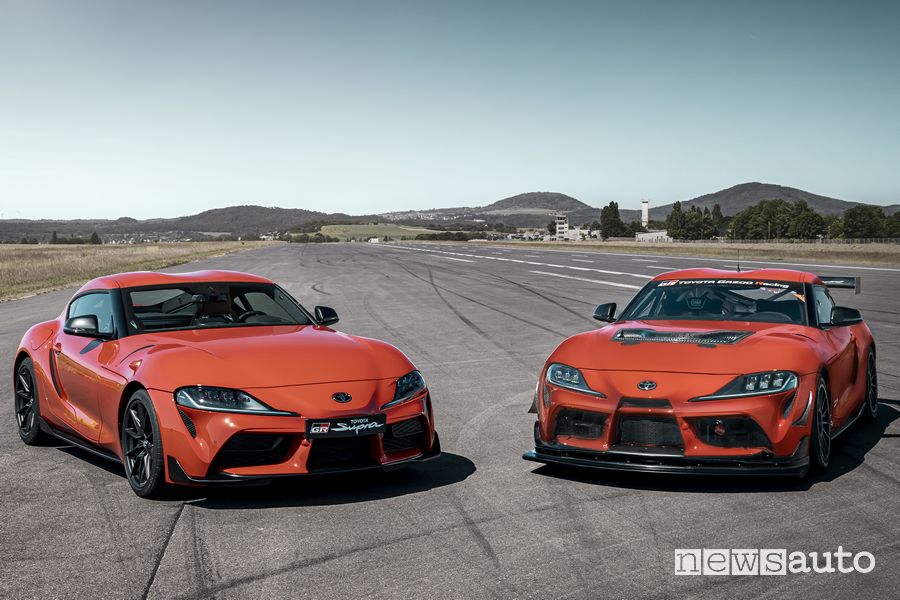 Toyota GR Supra con la Supra GT4 100 Edition