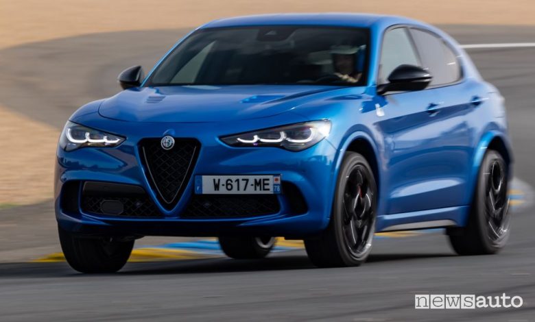 Alfa Romeo Stelvio Quadrifoglio in pista