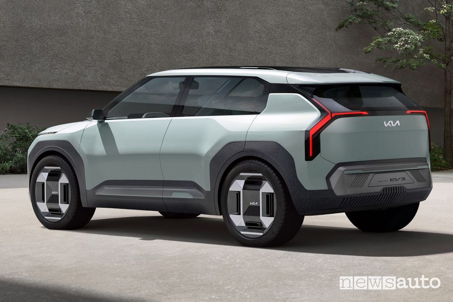 Kia Concept EV3 posteriore 3/4