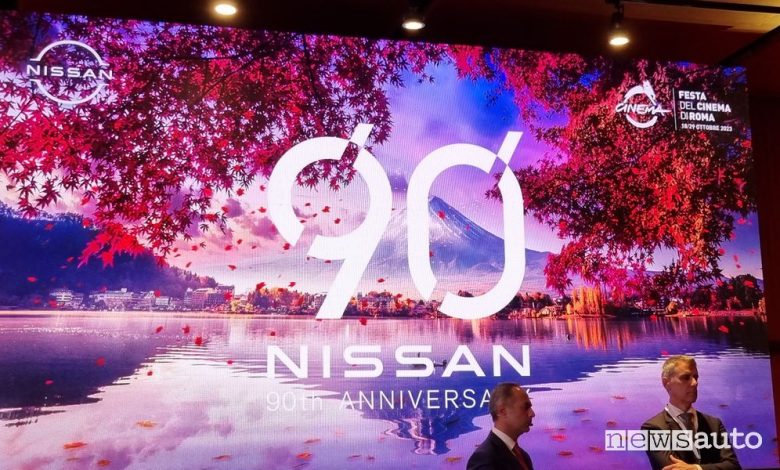 Nissan conferenza stampa 90 anni alla Festa del Cinema di Roma 2023