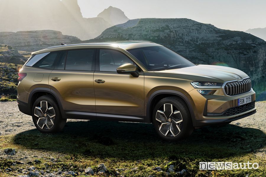 Nuova Skoda Kodiaq anteriore 3/4