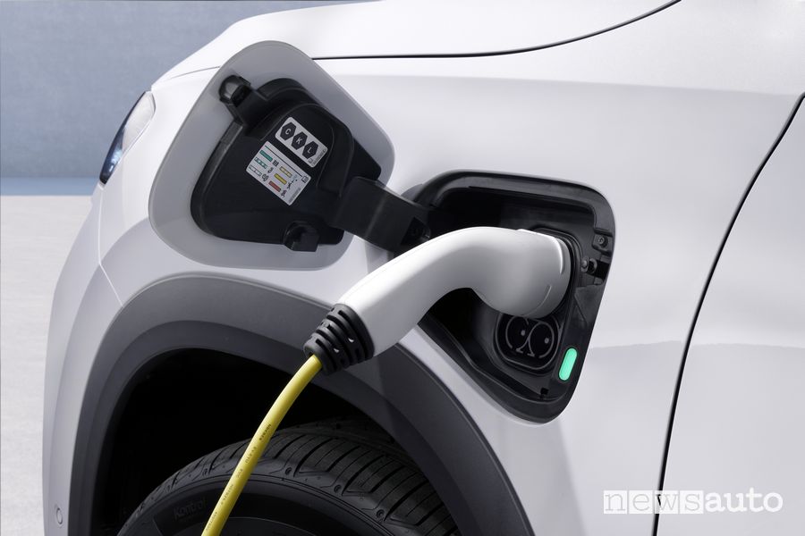 Nuova Skoda Kodiaq iV plug-in presa di ricarica