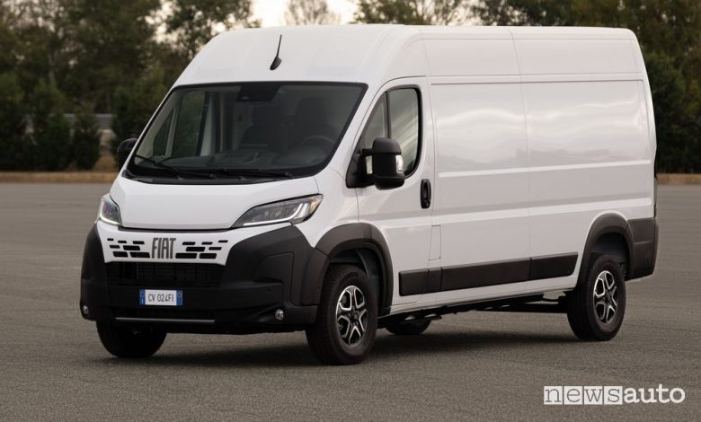 Nuovo Fiat Ducato anteriore 3/4
