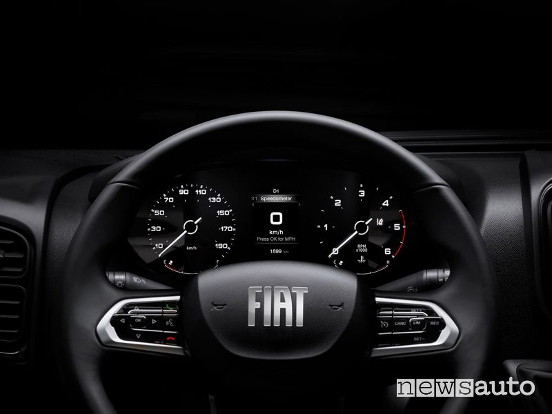 Nuovo Fiat Ducato quadro strumenti abitacolo