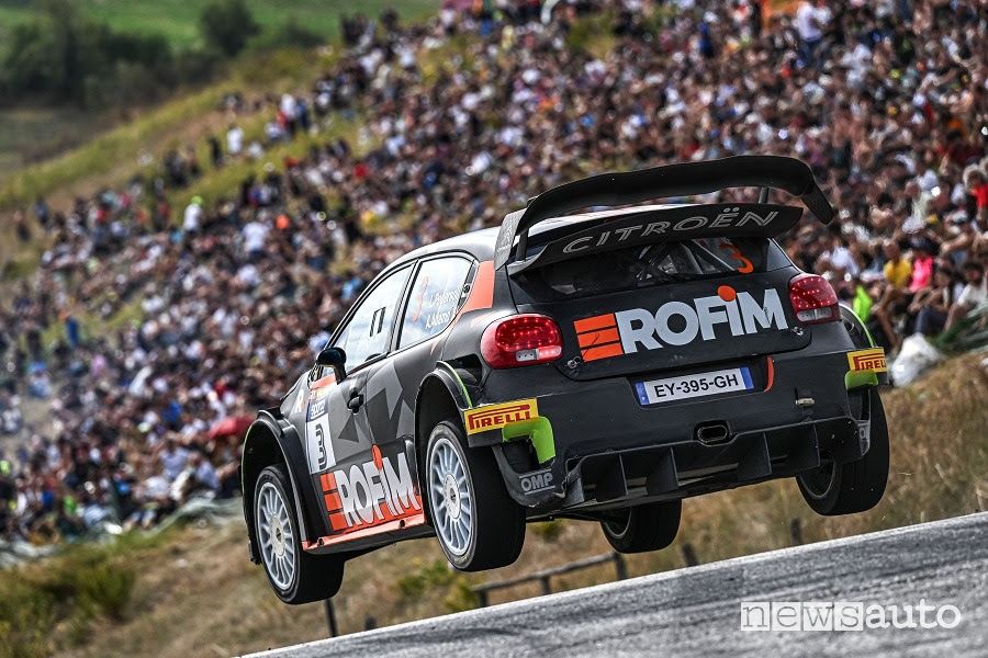 Luca Pedersoli e Andrea Adamo su Citroen C3 WRC Plus hanno vinto il Rallylegend nella categoria WRC