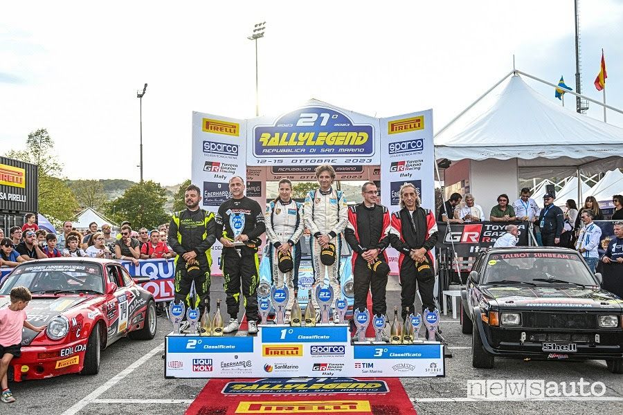 Podio Rallylegend 2023 categoria Classic