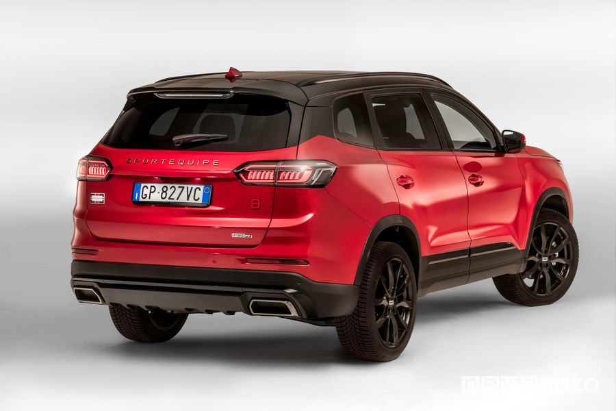 DR Sportequipe 8 Hybrid Plug-in rossa posteriore 3/4