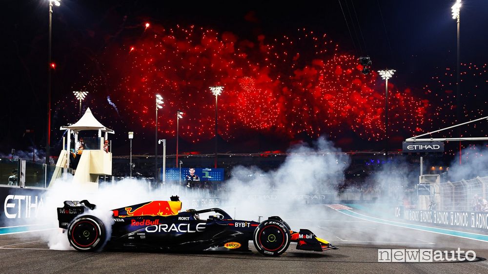 F1 gara Abu Dhabi 2023 vittoria Max Verstappen