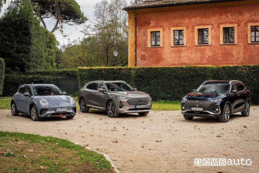 GWM ORA 03 GWM WEY 07 e GWM WEY 03