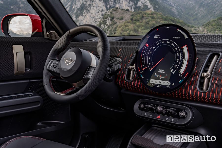 Mini Countryman John Cooper Works plancia abitacolo