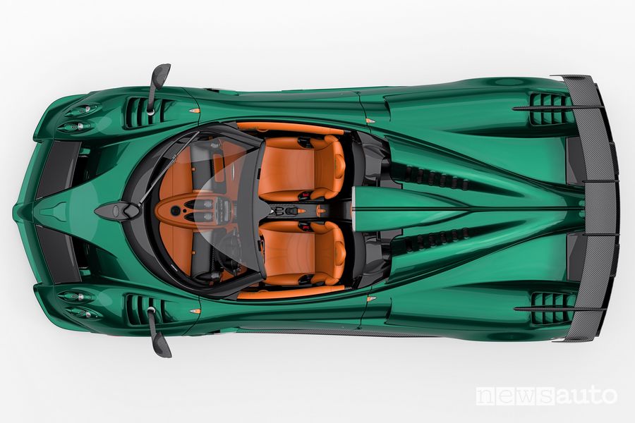 Pagani Imola Roadster vista dall'alto