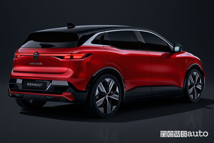 Renault Mégane E-Tech Electric posteriore 3/4