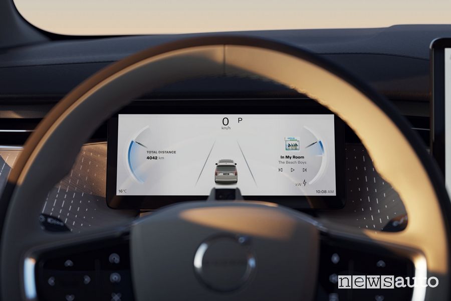 Volvo EM90 display quadro strumenti