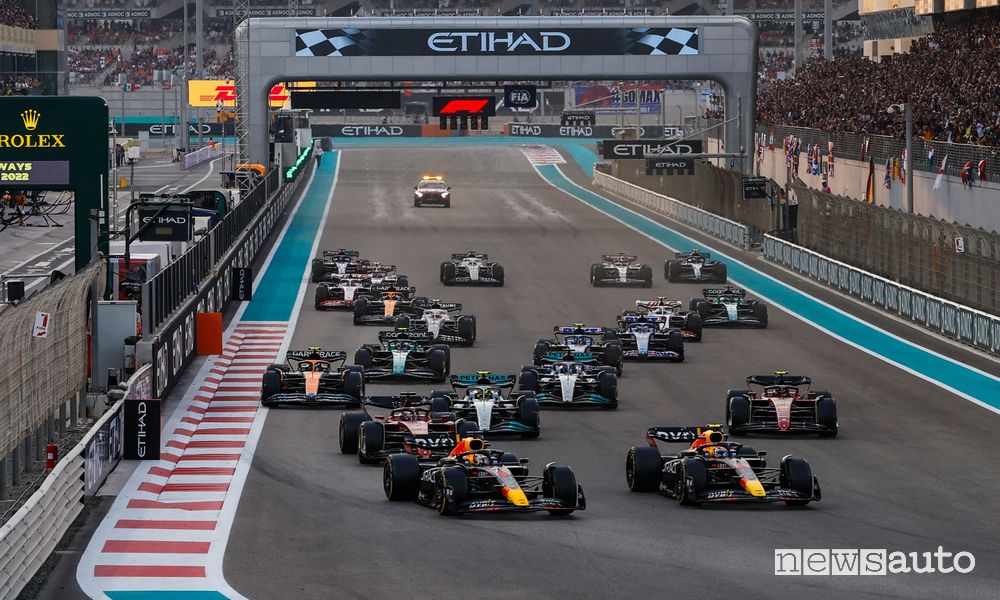 F1 orari tv Abu Dhabi 2023, TV Sky, Now e TV8