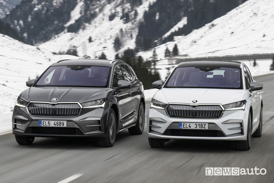 Skoda Enyaq su strada