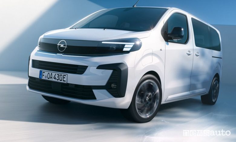 Nuova Opel Zafira Electric