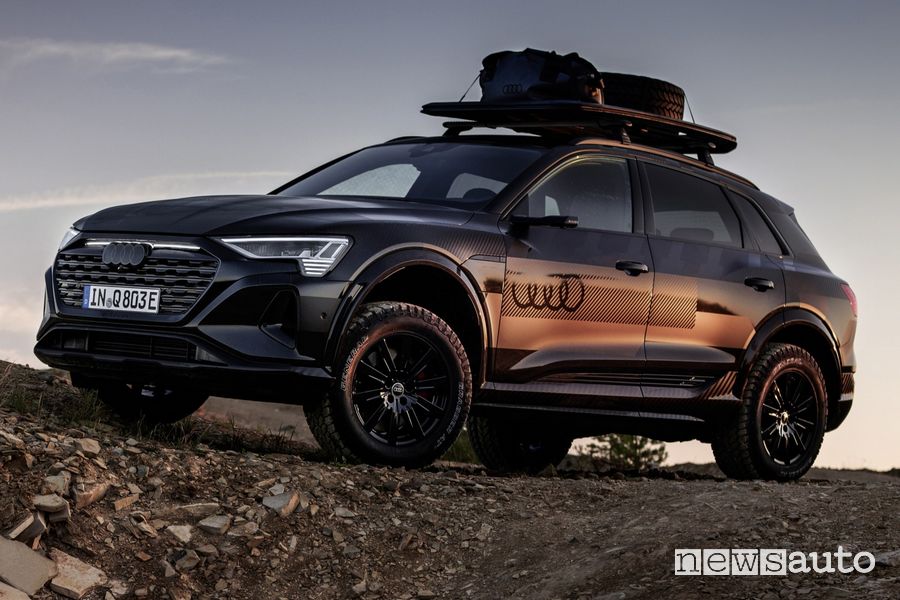 Audi Q8 e-tron edition Dakar anteriore 3/4