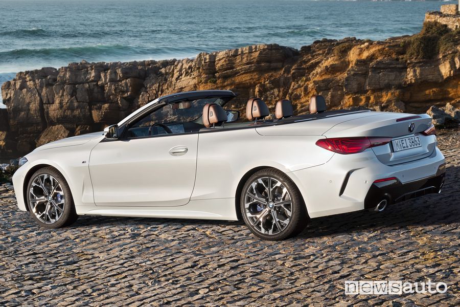 Nuova BMW Serie 4 Cabrio posteriore 3/4