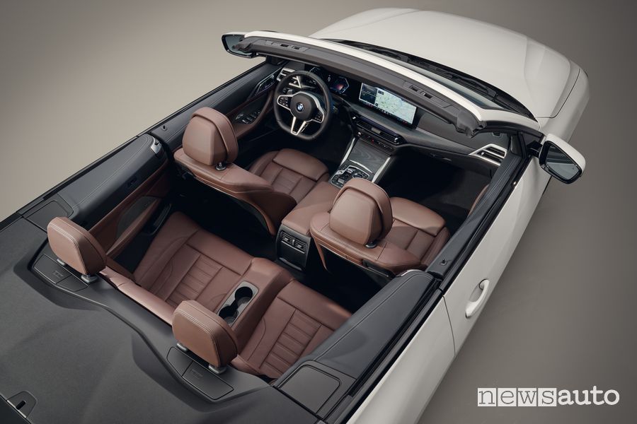 Nuova BMW Serie 4 Cabrio abitacolo