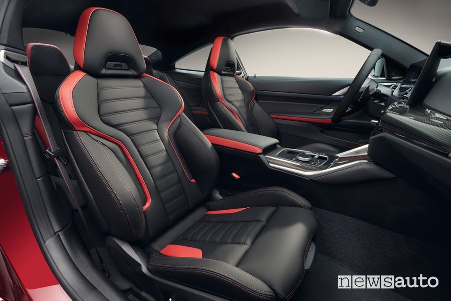 Nuova BMW Serie 4 Coupé sedili anteriori abitacolo