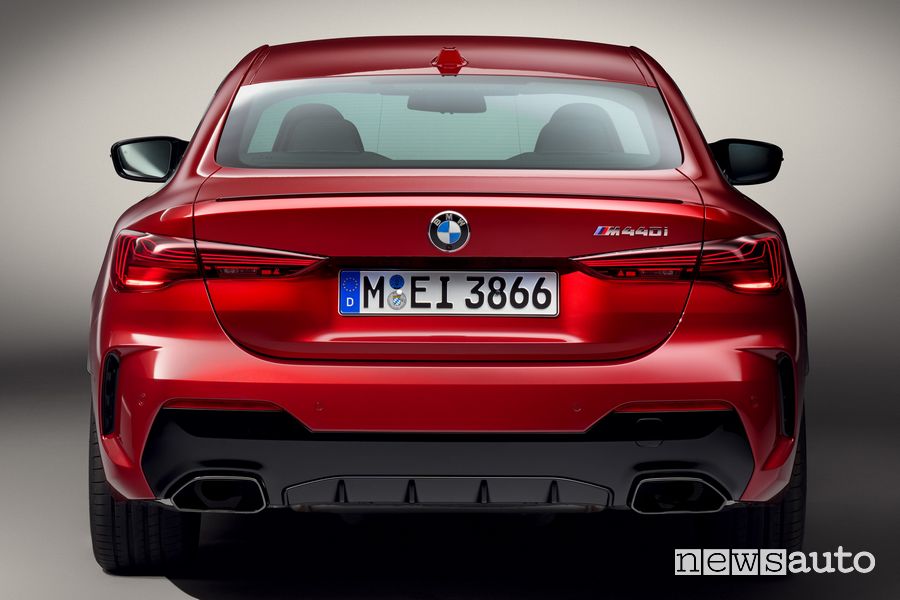 Nuova BMW Serie 4 Coupé posteriore