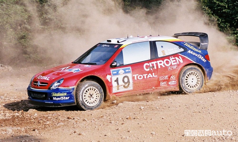 Sainz su Citroën Xsara WRC in Grecia, 2003