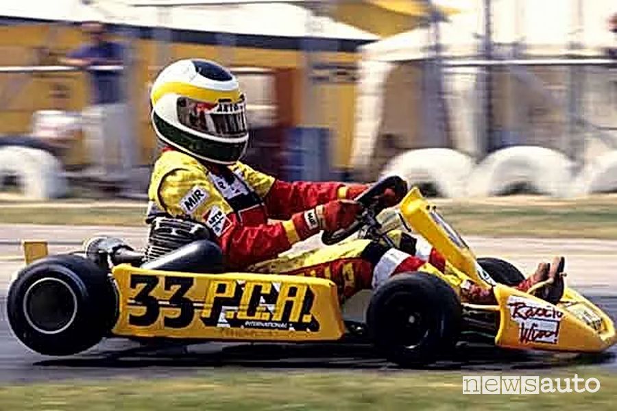 Giancarlo Fisichella nei kart