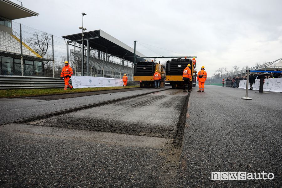 Rifacimento asfalto Autodromo di Monza