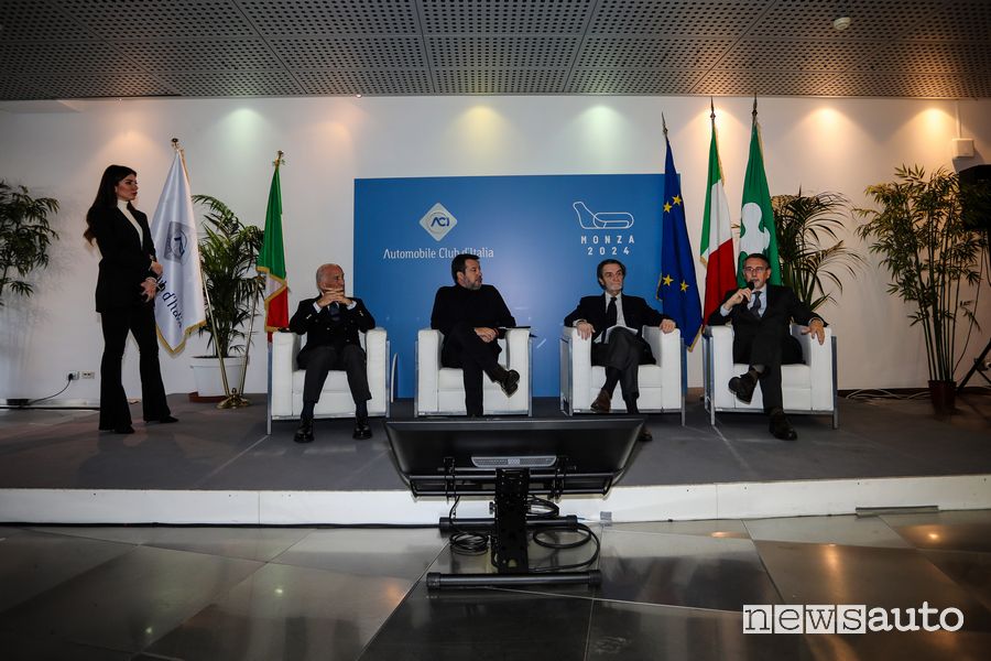 Conferenza stampa lavori nell'Autodromo di Monza