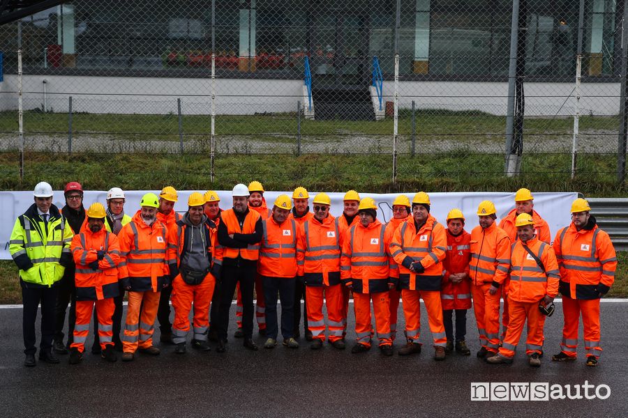 Inizio dei lavori nell'Autodromo di Monza con Salvini e Sticchi Damiani