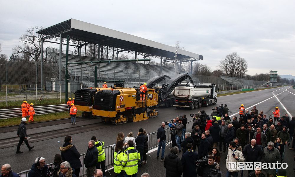 Rifacimento asfalto Autodromo di Monza