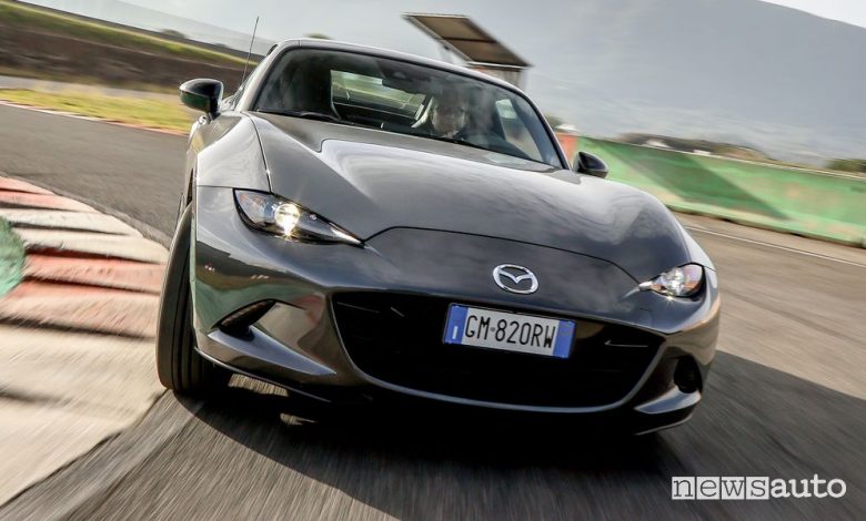 Mazda MX-5 RF Homura test in pista