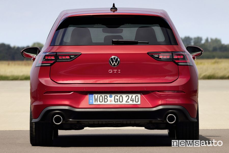 Volkswagen Golf GTI posteriore, scarico