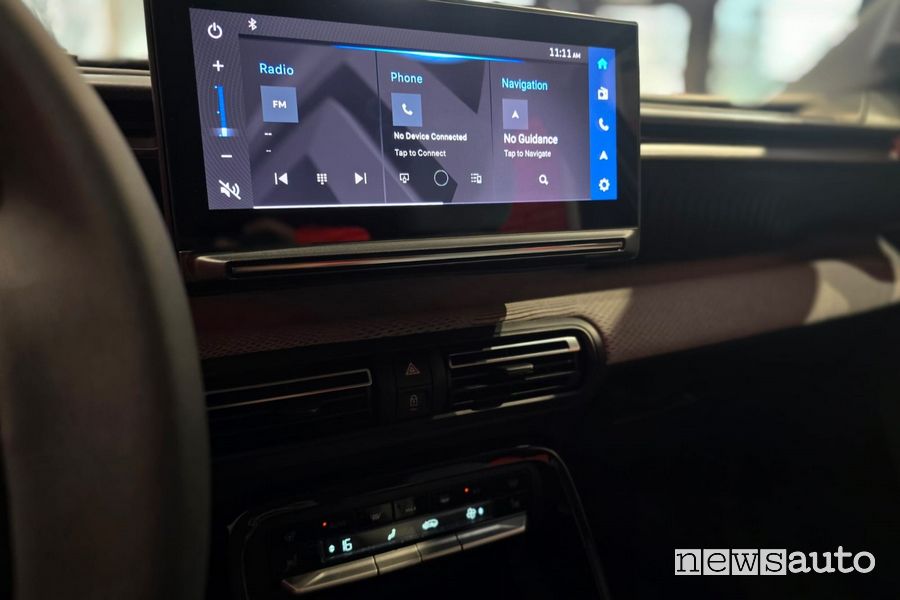Nuova Citroen e-C3 display infotainment 10,25 pollici