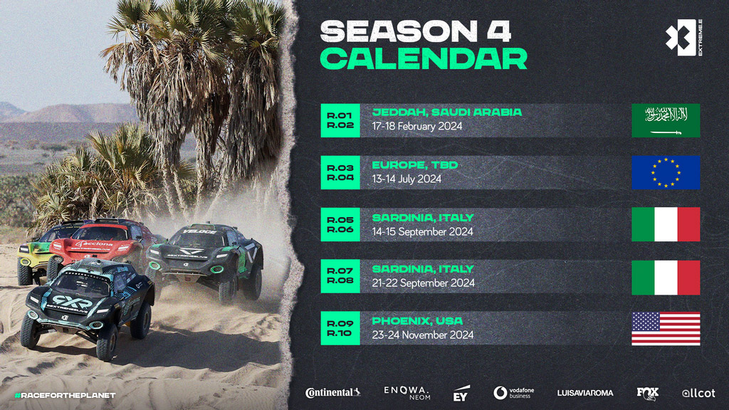 Calendario 2024 di Extreme E