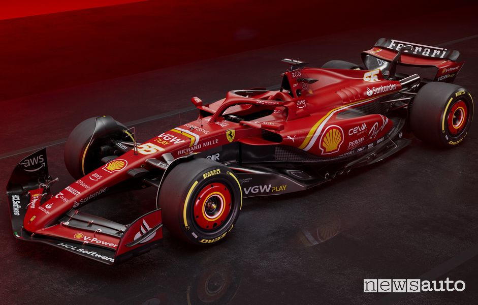 Ferrari F1 2024 SF-24 anteriore 3/4